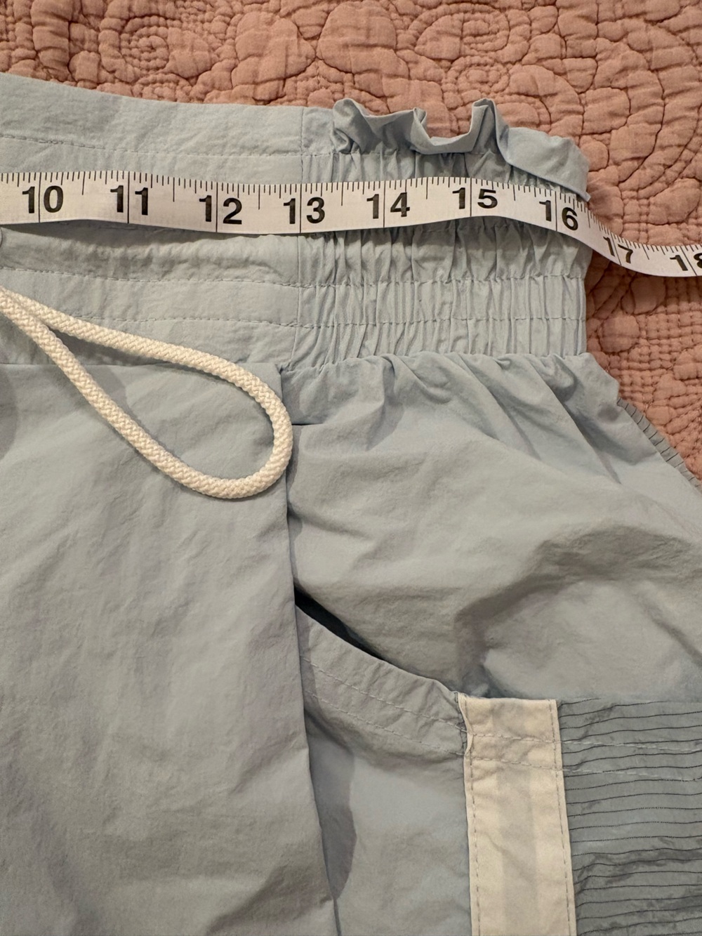Free People NWOT The Champ is Here Light Blue Wide-Leg Track Pants - Picture 5 of 9